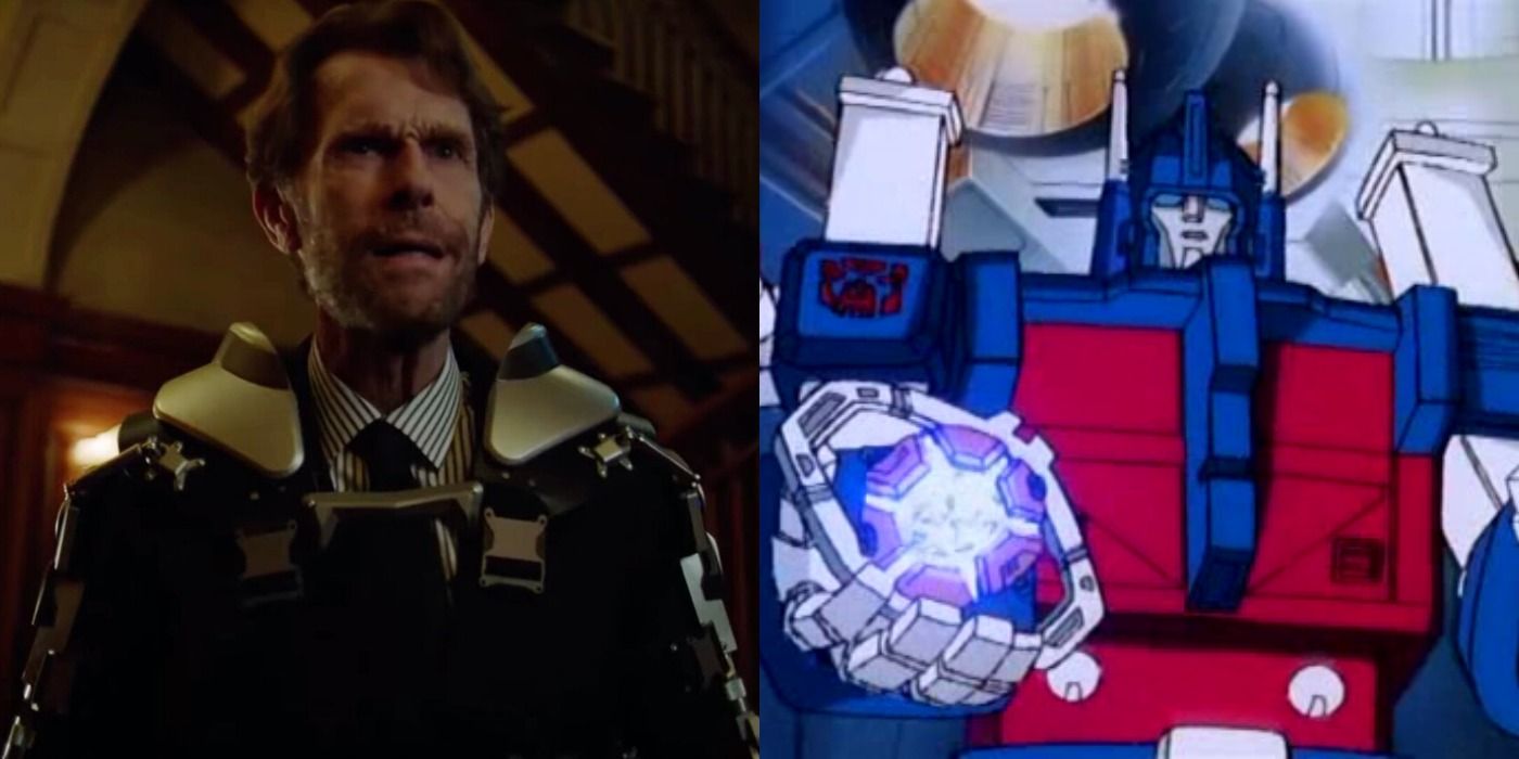 An image of Kevin Conroy next to an image of Ultra Magnus.