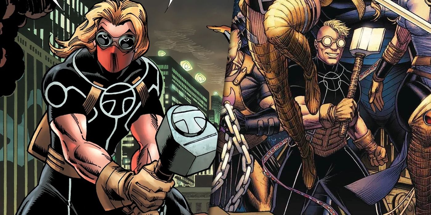 Kevin Masterson as Thunderstrike with the Asgardians of the Galaxy