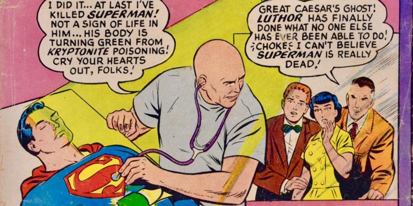 Lex Luthor Killing Superman with Kryptonite
