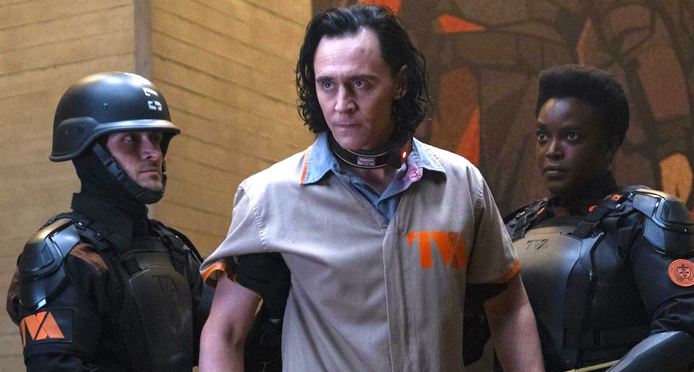 Loki being apprehended by the TVA