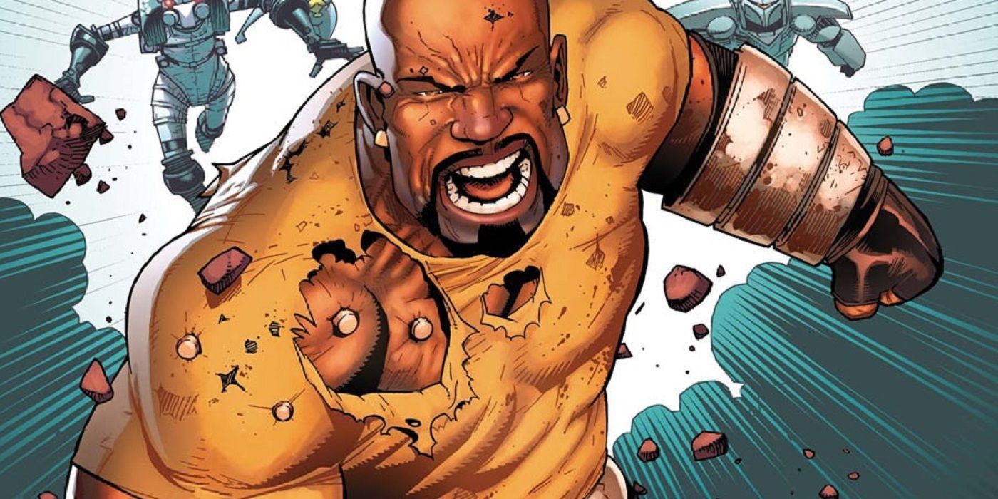 Thunderbolts artwork has Luke Cage running in front of Ghost and Mach-V