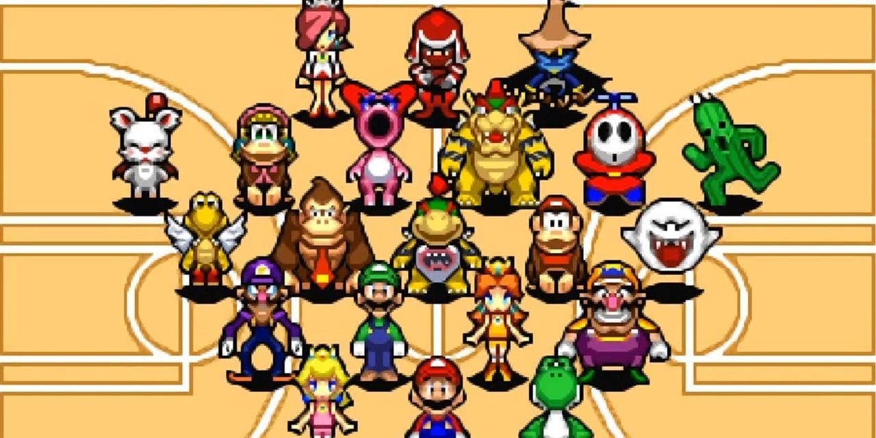 Video Games Mario Hoops 3-On-3 All Characters Mario Final Fantasy