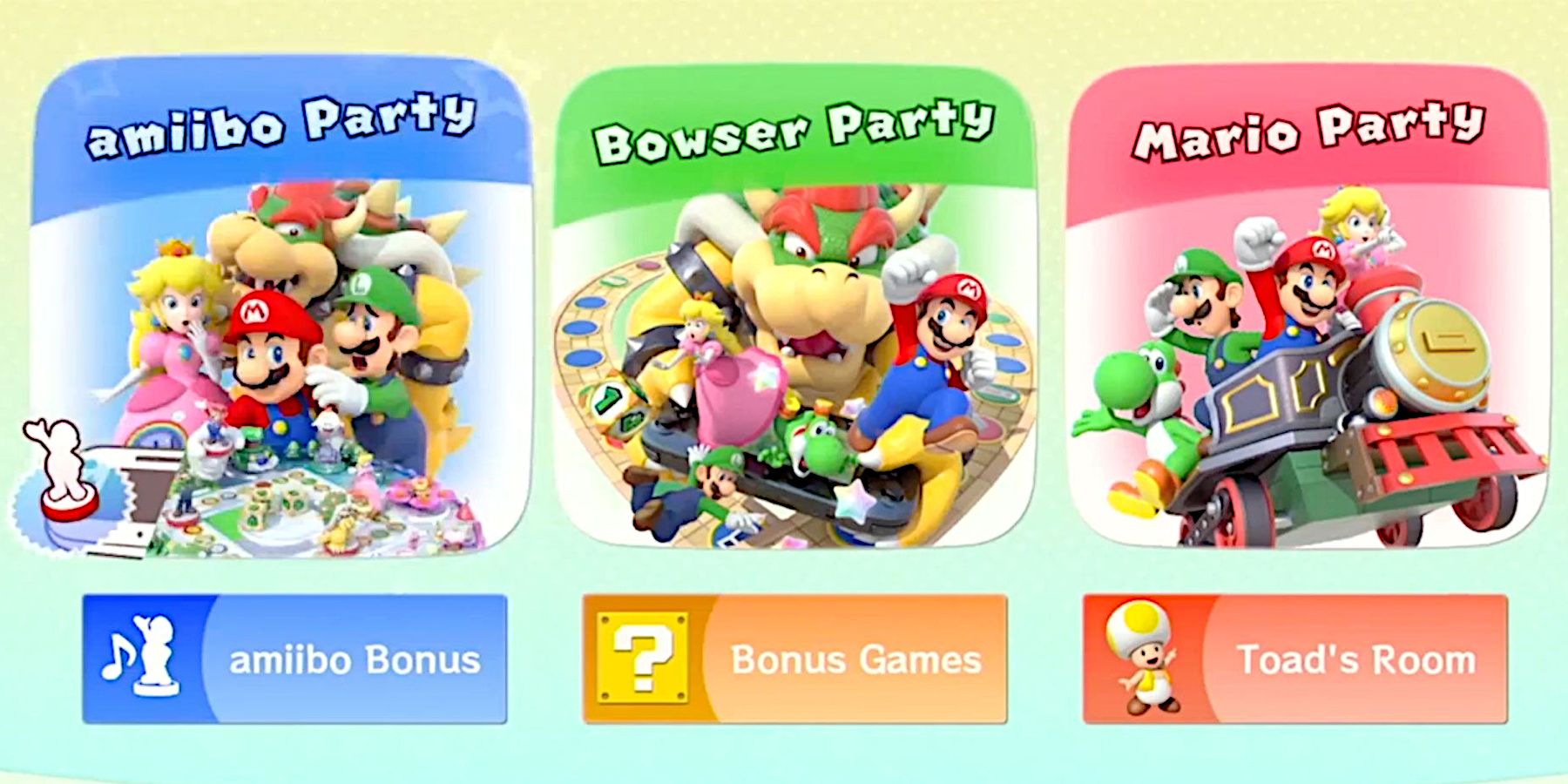 Mario Party 10 Startup Screen