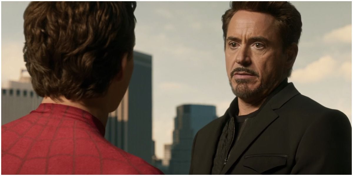 Marvel MCU - Tony Stark confronts Peter Parker in Spider-Man: Homecoming.