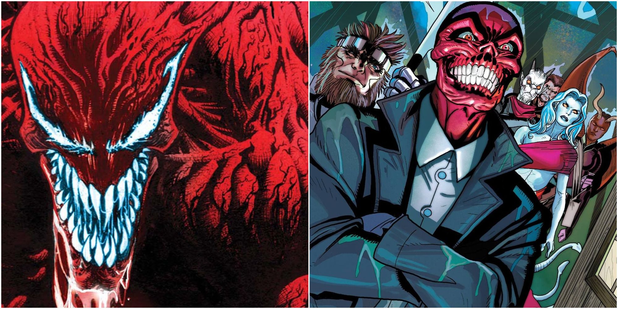 Carnage and Red Skull