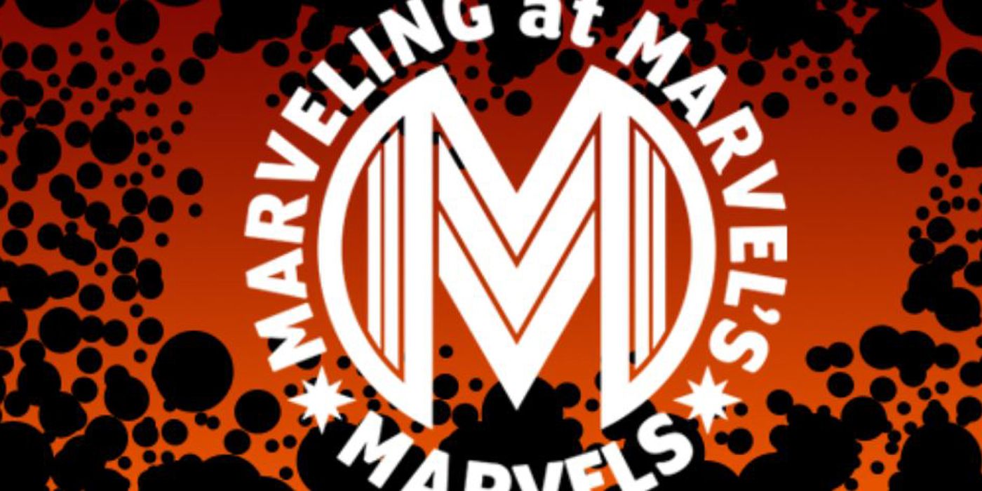 The Marveling at Marvels podcast logo.