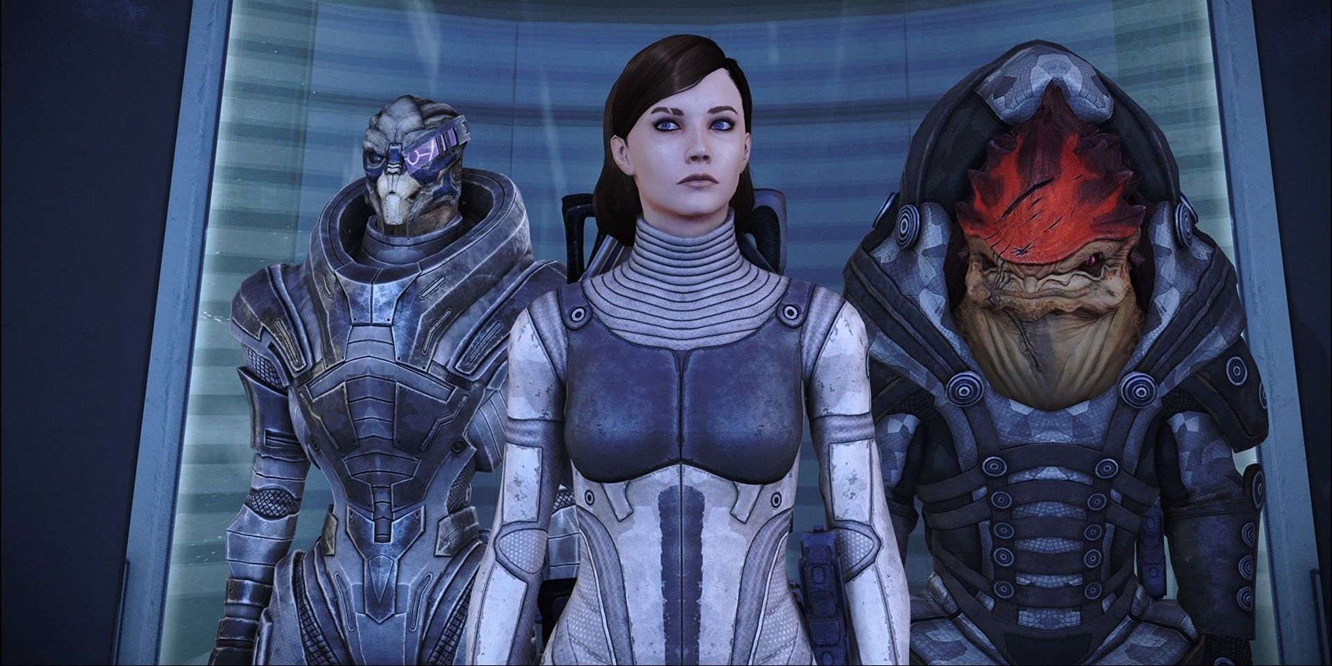 Mass Effect Wrex Garrus Elevator