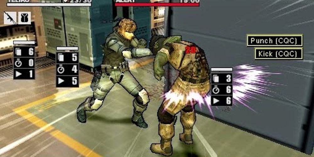 PSP Metal Gear Acid 2 Fight