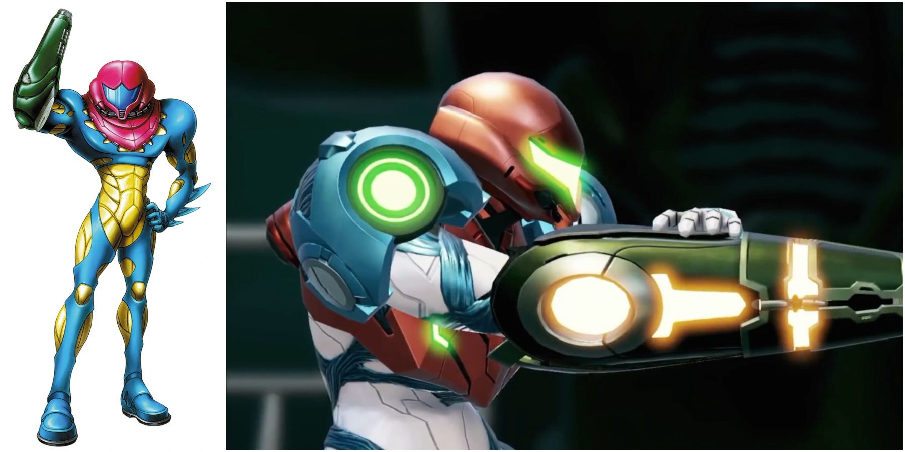Metroid Dread Reveal Trailer Power Suit Comparison Images