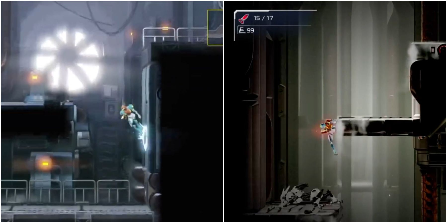 Metroid Dread Reveal Trailer Wall Jump And Power Grip Screenshots