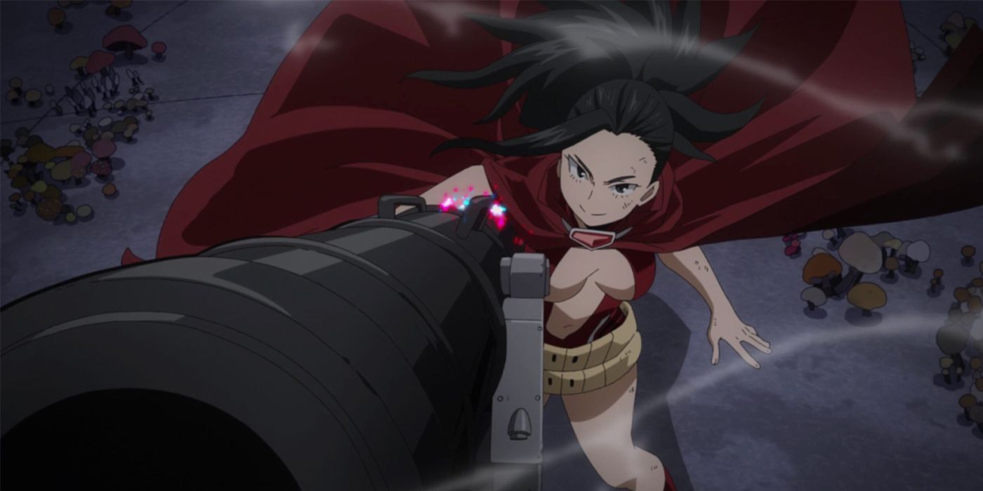 Yaoyorozu Creating A Canon With Her Creation Quirk
