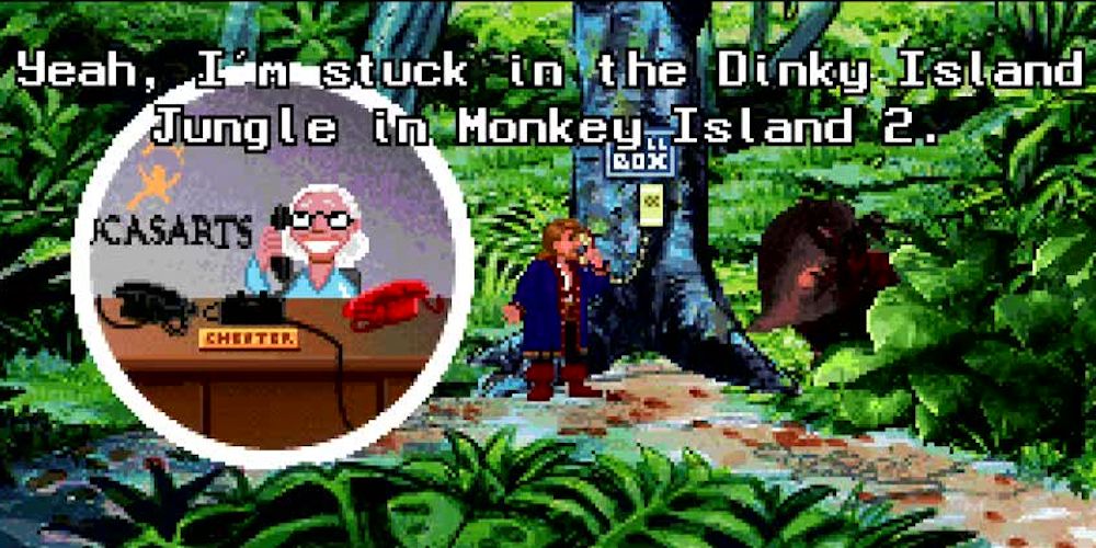 Video Games Monkey Island 2 LucasArts Helpline