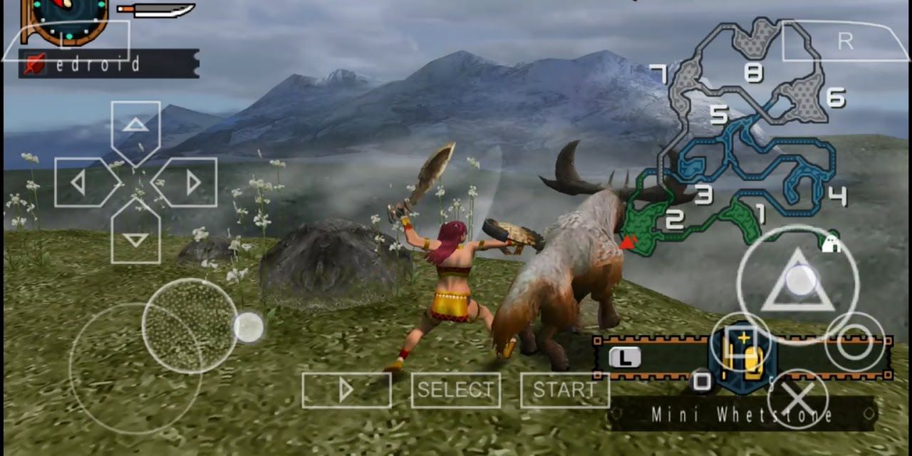 PSP Monster Hunter Freedom Attack