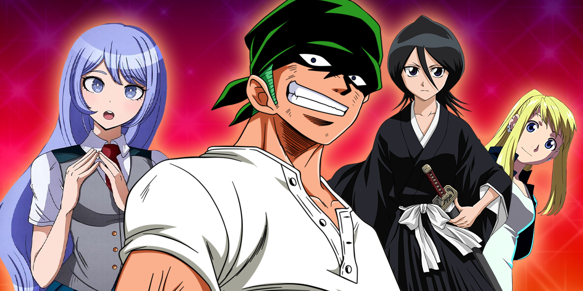 One Piece Zoro, Nejire Hado, Rukia Kuchiki and Winry Rockbell