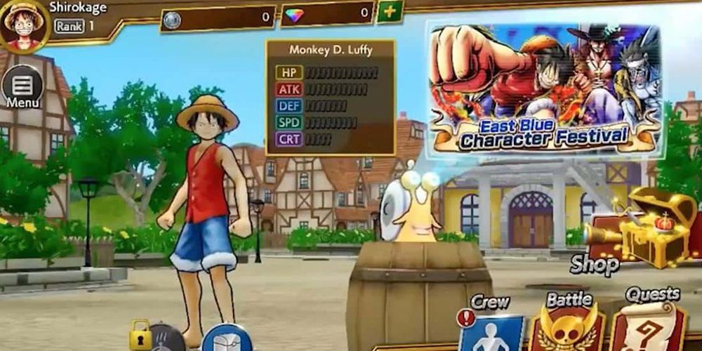 Anime One Piece Bounty Rush Gacha Game
