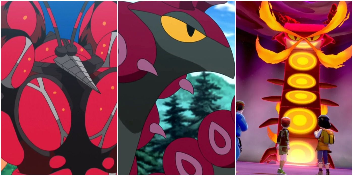Pokemon Biggest Bug-Types Buzzwole Scolipede Centiskorch Trio Header