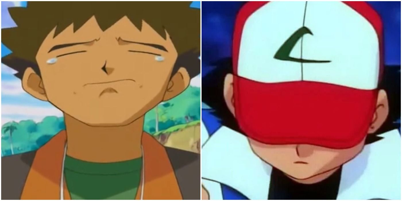Pokemon Brock Crying Ash Sad