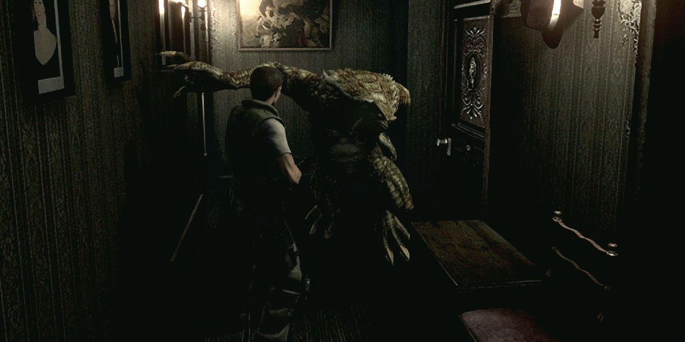 Resident Evil Remake Hunter And Chris Redfield