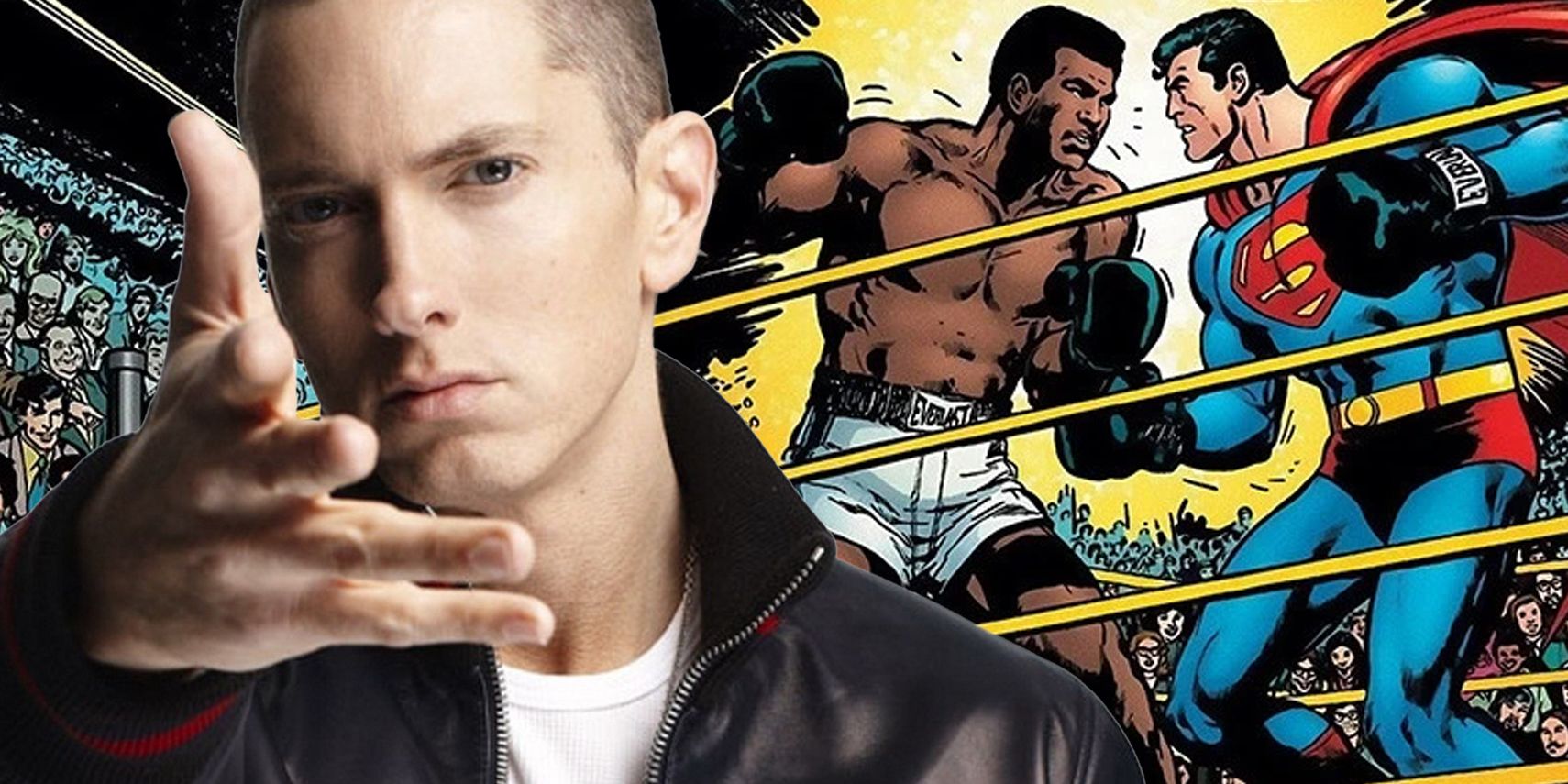 Eminem and Ali in comics.