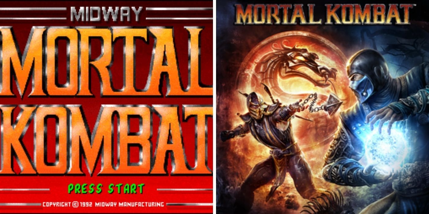 Mortal Kombat 1 Title card Next To Mortal Kombat 9 Box Art
