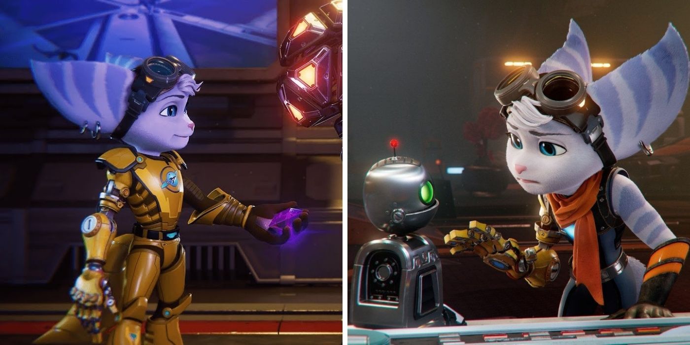Rivet Encounterin Ratchet and Clank Next To Rivet Talking to Clank In Rift Apart