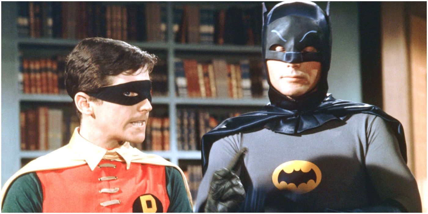 Robin Figuring out a Crime with Batman from the 1966 Show