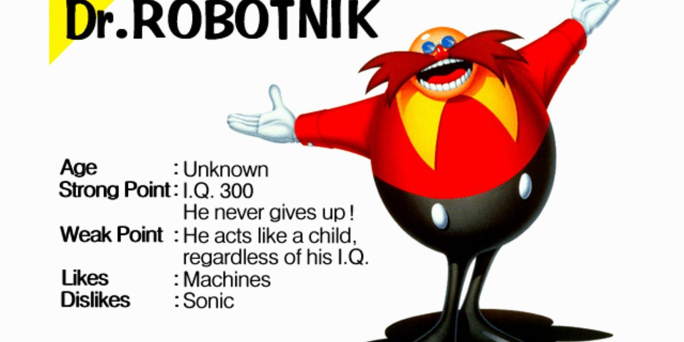 Eggman's profile in Sonic Jam