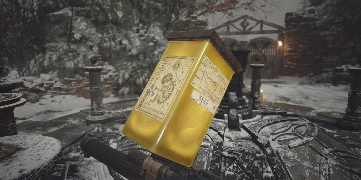 Rosemary Head Flask In Resident Evil 8