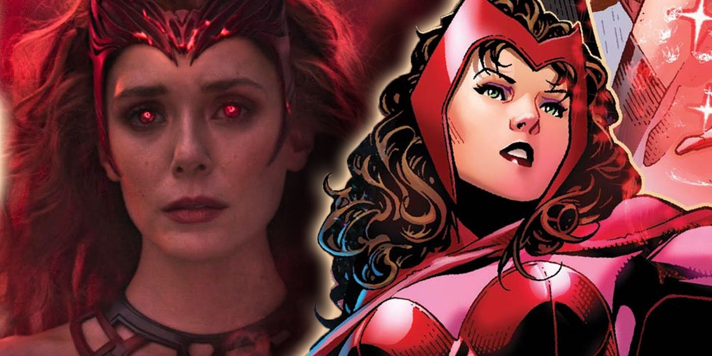 How do the powers of MCU Scarlet Witch compare to Comic Scarlet