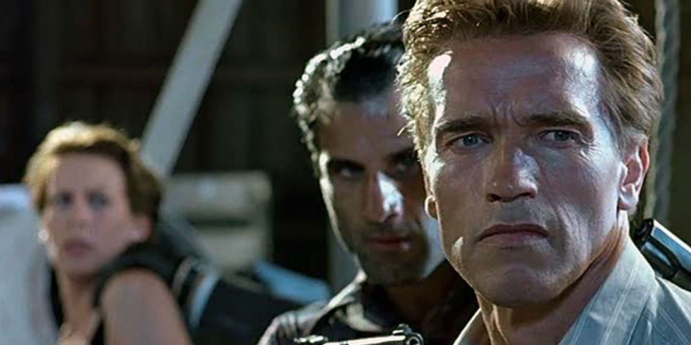 Arnold Schwarzenegger Held At Gun Point True Lies