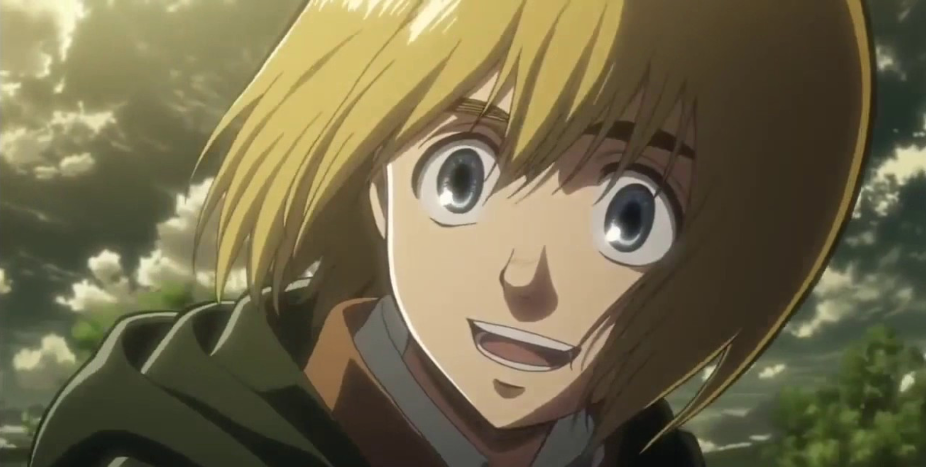 Armin being happy