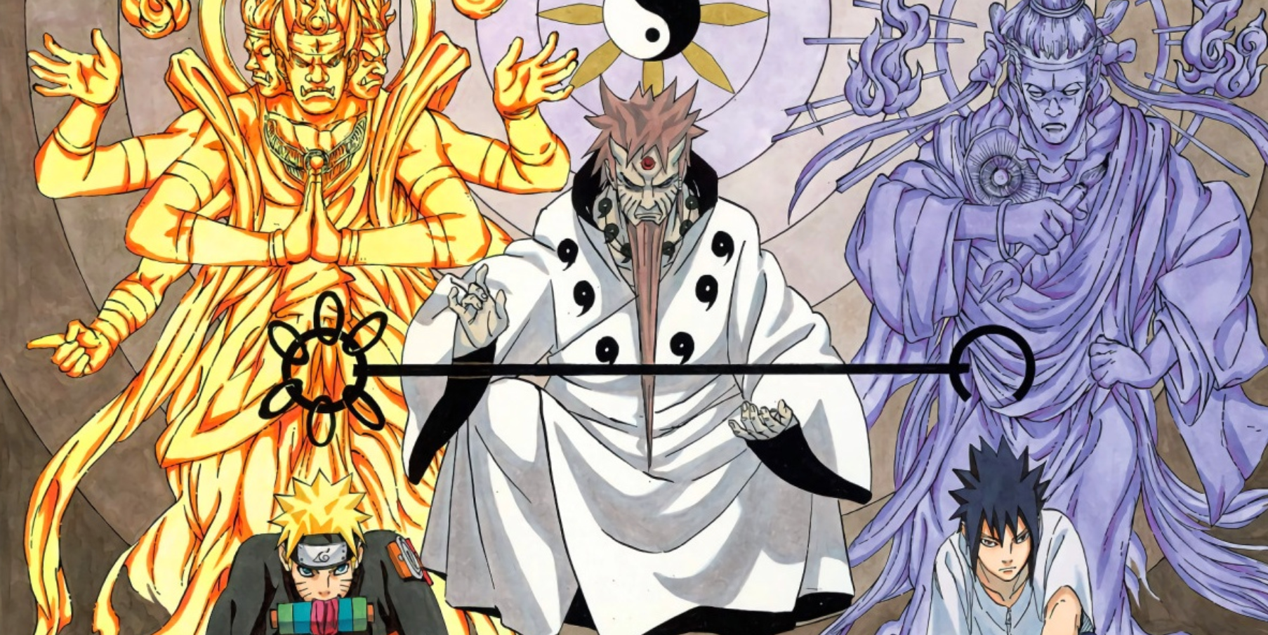 Naruto, Sasuke, and Sage of Six Paths