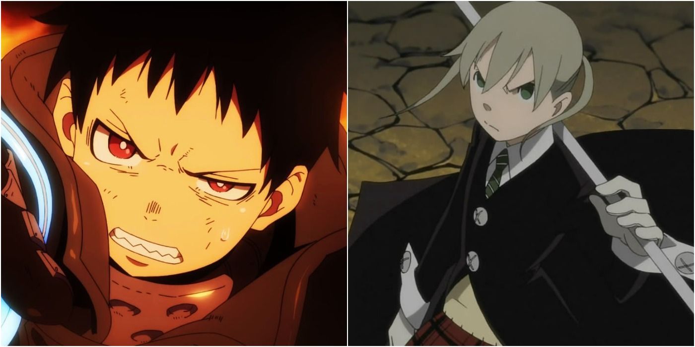Shinra from Fire Force and Maka from Soul Eater