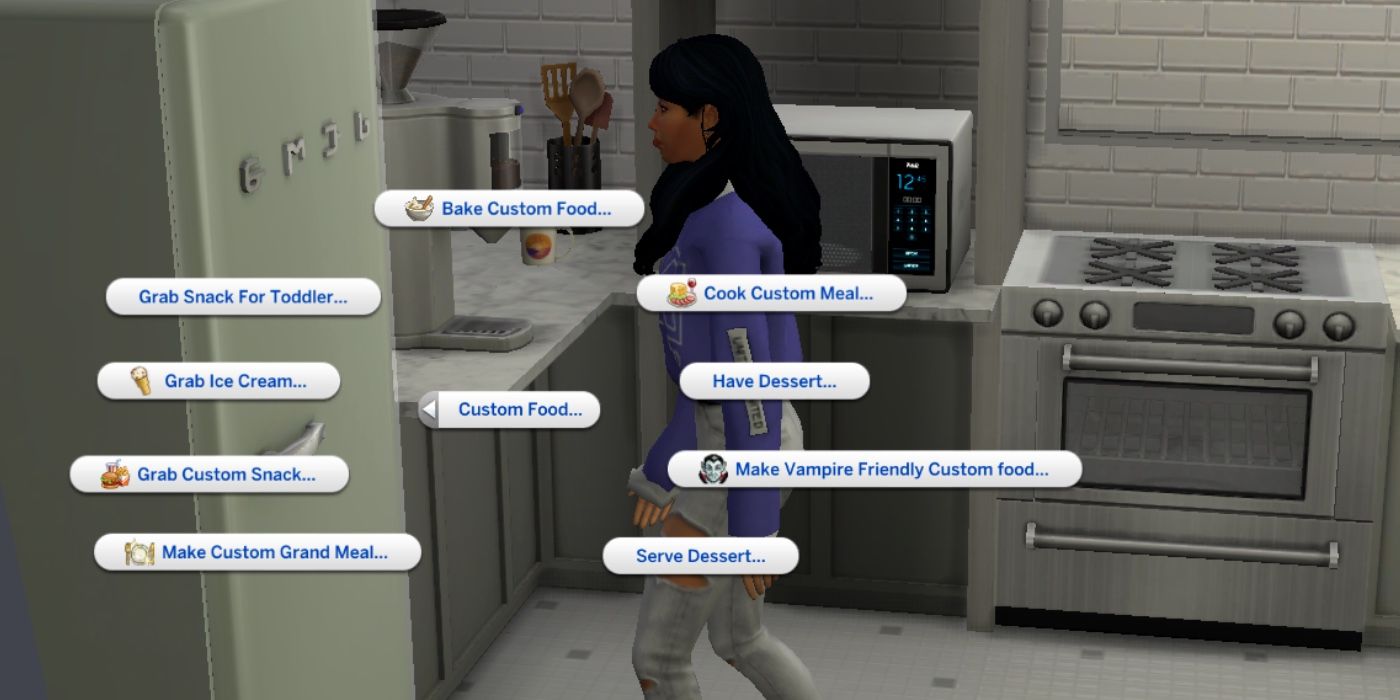 Sims 4 - Custom Food Interactions