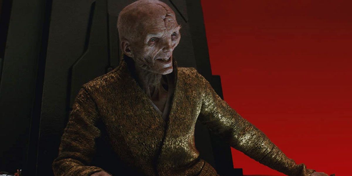 Star Wars' Snoke in the final moments before his death