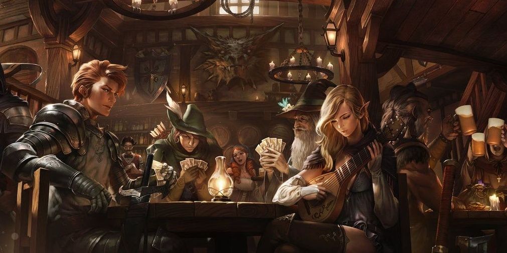 D&amp;D An adventuring party resting as the bard plays 