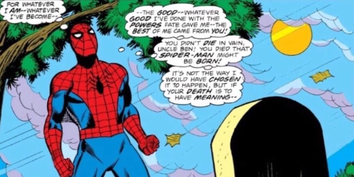 Uncle Ben Grave Spider-Man