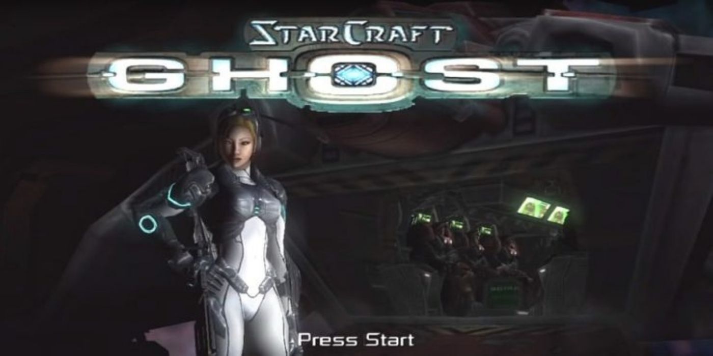 Image of the StarCraft: Ghost starting screen.