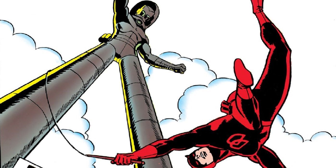 Stilt Man battles Daredevil in Marvel Comics