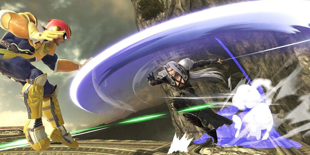Video Games Super Smash Bros Sephiroth Fights Captain Falcon