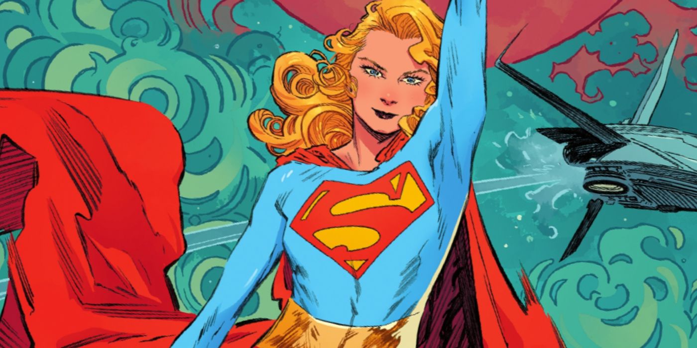 Supergirl holding her arm up in Woman of Tomorrow in DC Comics.