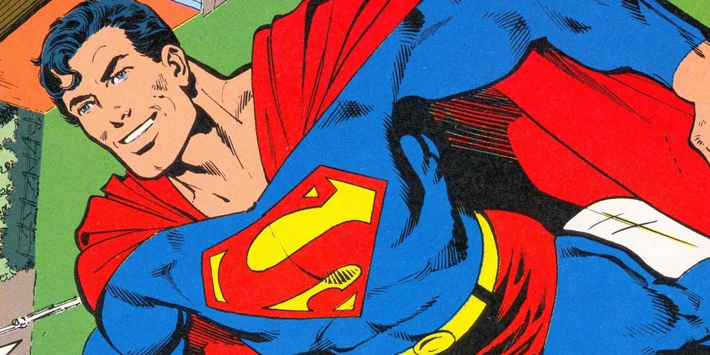 Superman flying from John Byrne's Man of Steel