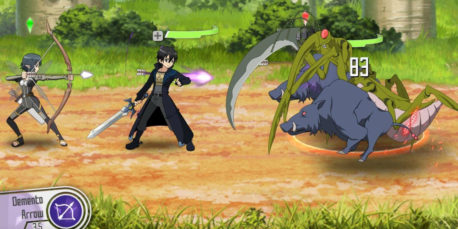 Anime Sword Art Online Gacha Game Battle