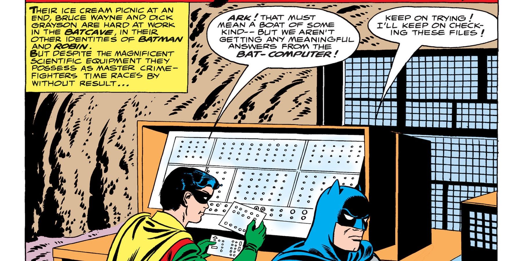 The First Appearance Of The Bat-Computer