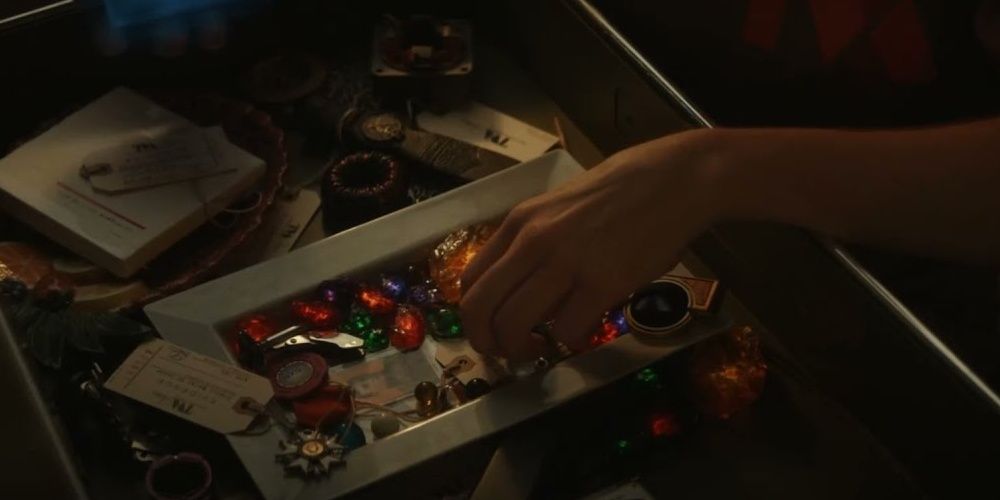 The drawer of Infinity Stones owned by one of the TVA agents 