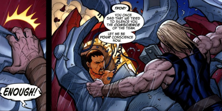 Iron Armory: 10 Facts That Prove Thorbuster Is Tony Stark's Deadliest Weapon, Not Hulkbuster 20 Thorbuster Iron Man Thor Ultimate Marvel 1610 3.png?q=50&fit=crop&w=740&h=370&dpr=1