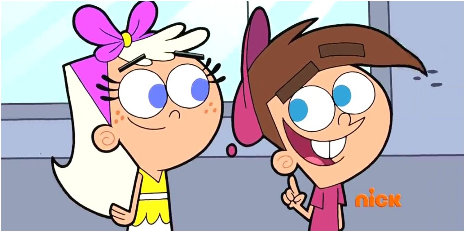 Timmy with his Neighbor, Chloe, with whom he shares Cosmo and Wanda with