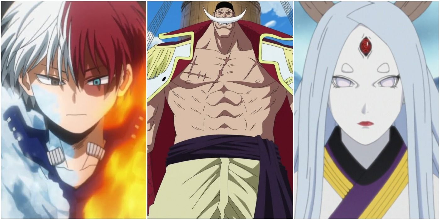 MHA Todoroki One Piece Whitebeard Naruto Kaguya