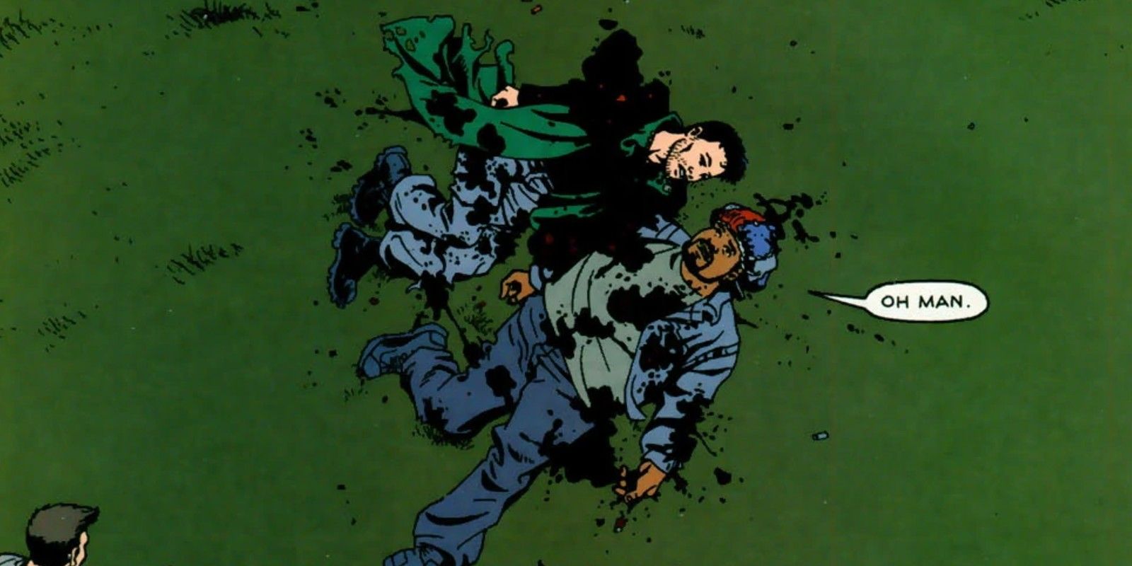 Tommy Monoghan and his Friend Natt die in Hitman from DC Comics