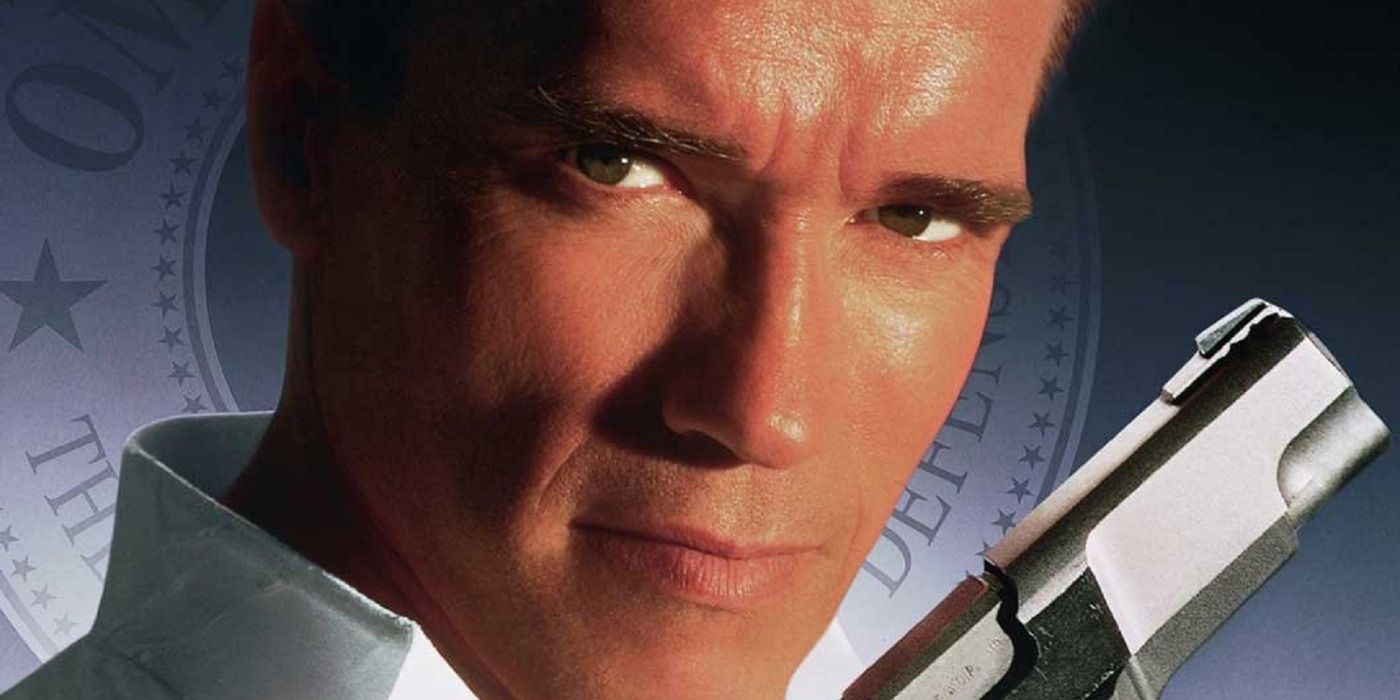 Arnold Schwarzenegger With Gun In True Lies